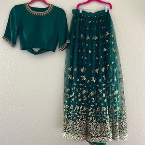 Lehenga/Lengha Punjabi Indian Pakistani Designer Green